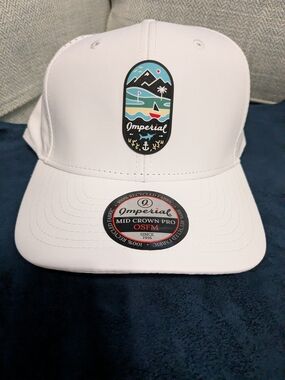 Imperial White Performance Snapback Hat